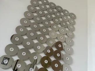 Modular 3.5" HDD Platter Mirror Wall Art