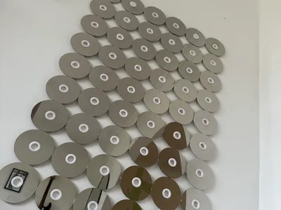 Modular 3.5" HDD Platter Mirror Wall Art