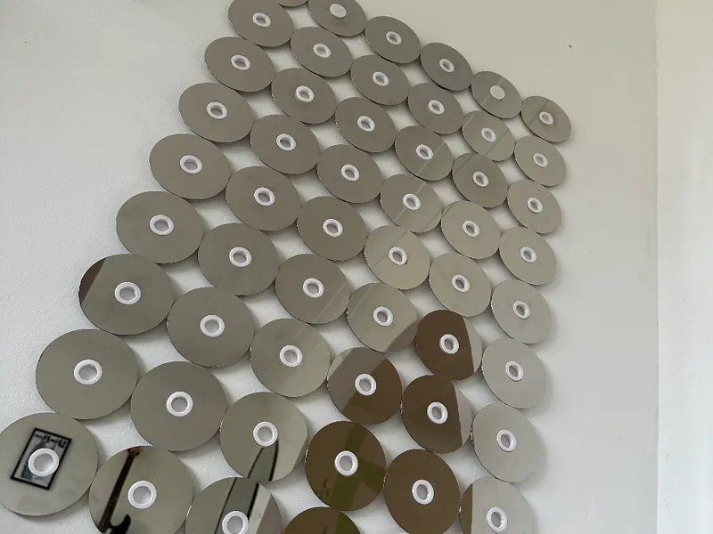 Modular 3.5" HDD Platter Mirror Wall Art