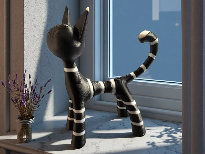 条纹小猫