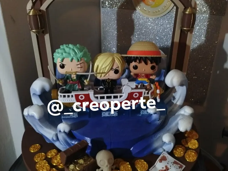 ESPOSITORE DIORAMA PER SORPRESE ONE PIECE KINDER