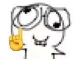 抽象Emoji 手指向上