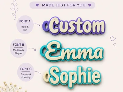 Personalised Name Keyring | Fully Customisable