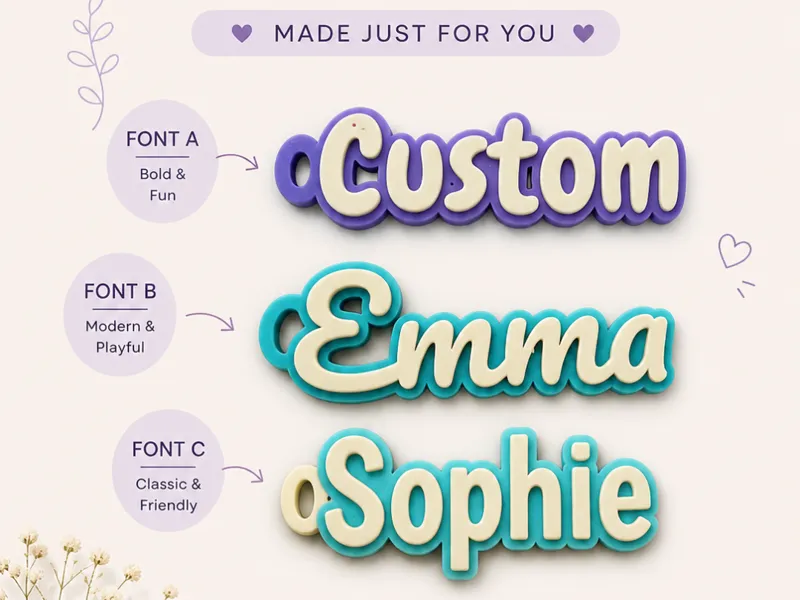 Personalised Name Keyring | Fully Customisable