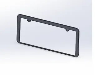 frame license plate number