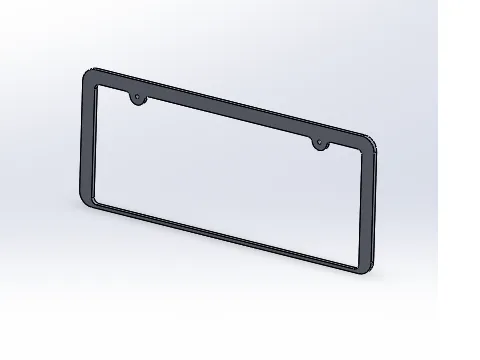 frame license plate number