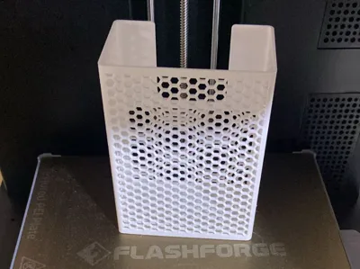 Flashforge AD5X poop bin w hexagon walls