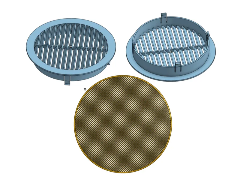 Větrací mřížka 150mm (Vent Grille) + insect screen