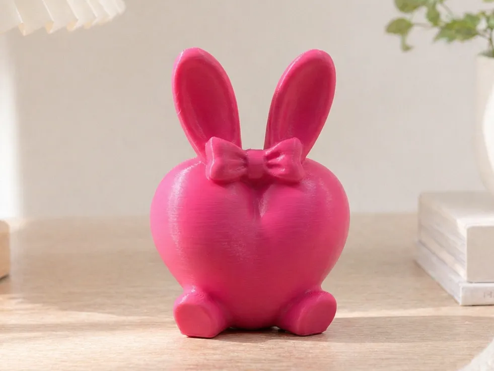 Bunny ears with heart - Free 3D Print Model - MakerWorld