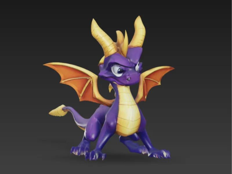 Spyro the Dragon - Classic PlayStation Icon Fanart