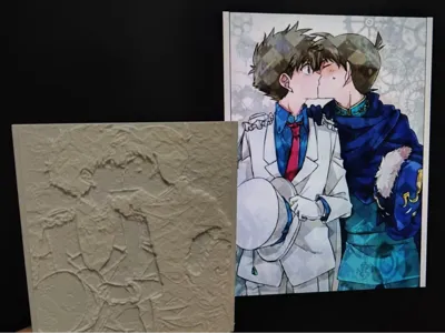 Shinichi Kudo and Kid