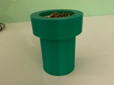 Pipe shaped pen box