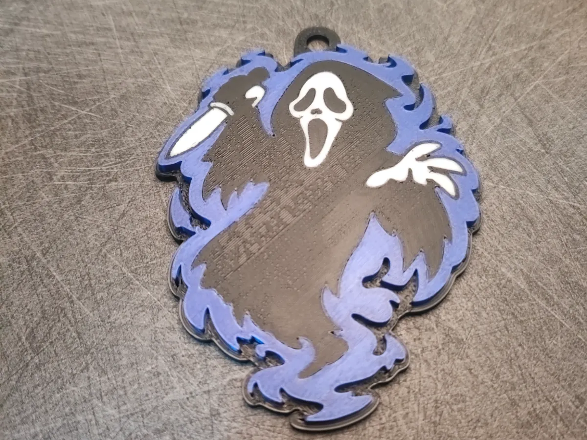 Ghostface keychain - Free 3D Print Model - MakerWorld