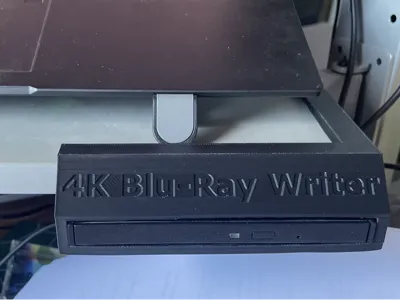 Verbatim Slim Blu-Ray Drive under corner holder