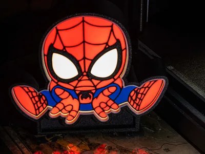 Spiderman Lightbox (on/off switch & type c slot)