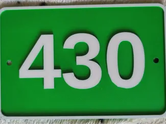 PLACA NUMERO DE CASA