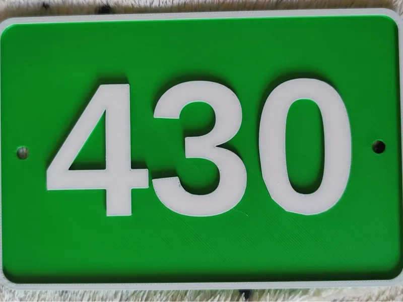 PLACA NUMERO DE CASA