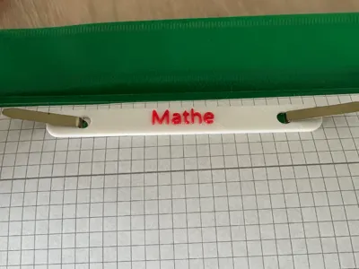 customizable bar for school binders