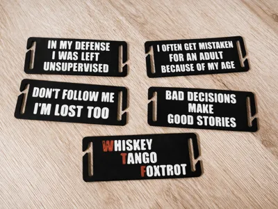 hilarious MOLLE badges