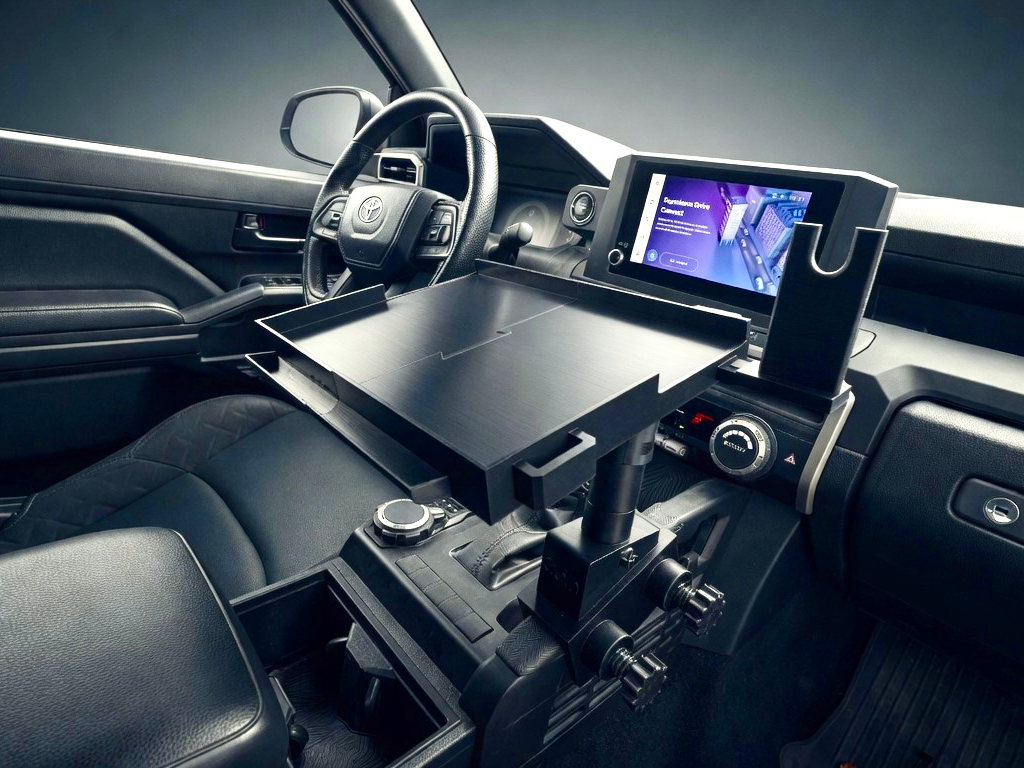 2024 Toyota Tacoma Laptop Holder - Grab Bar Mount