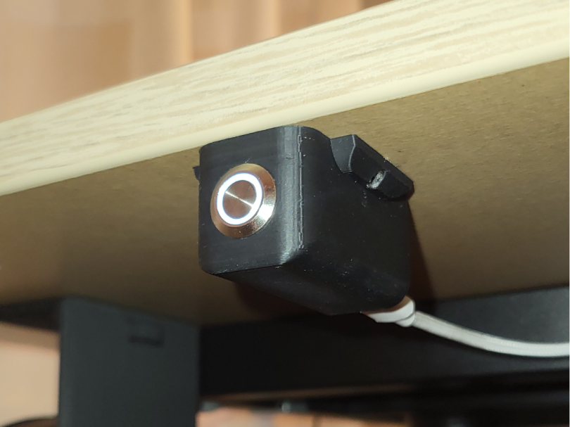 under-desk 12mm button mount