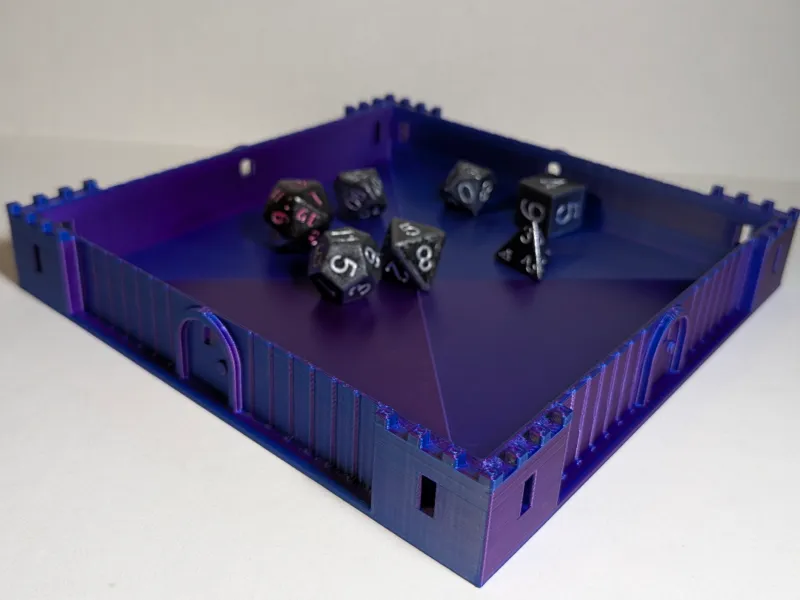 D&D Castle Dice Rolling Tray
