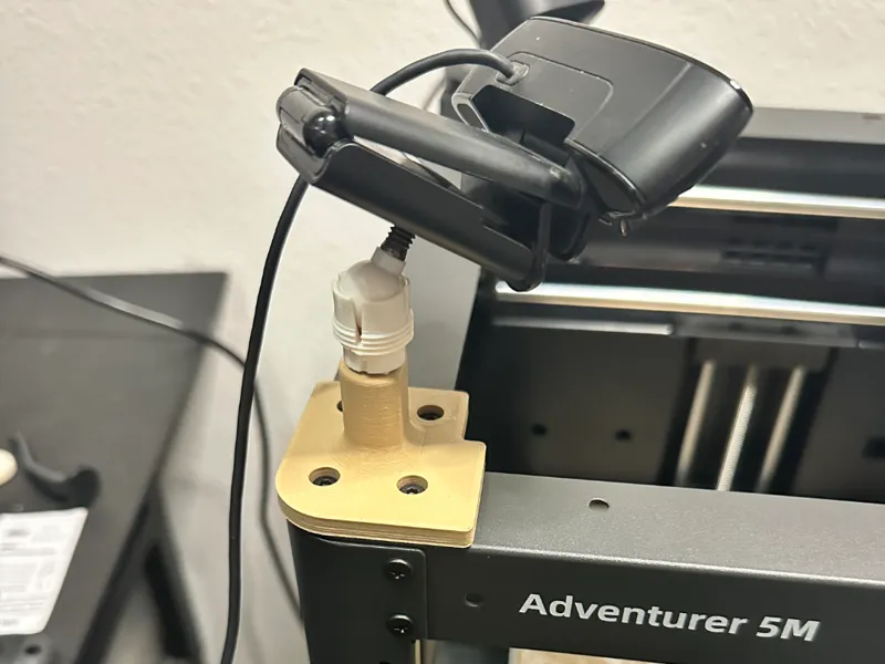Adventurer 5m Logitech webcam mount