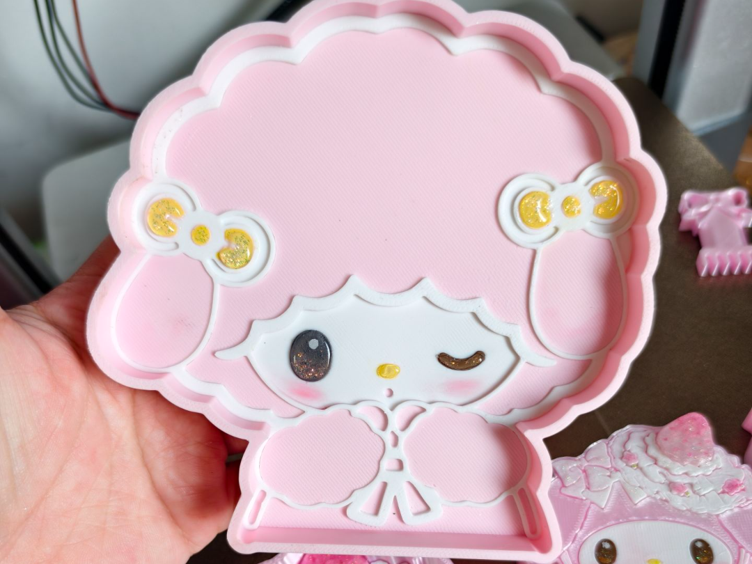 小羊Piano必爱诺可爱拼豆 过家家玩具收纳盘托盘