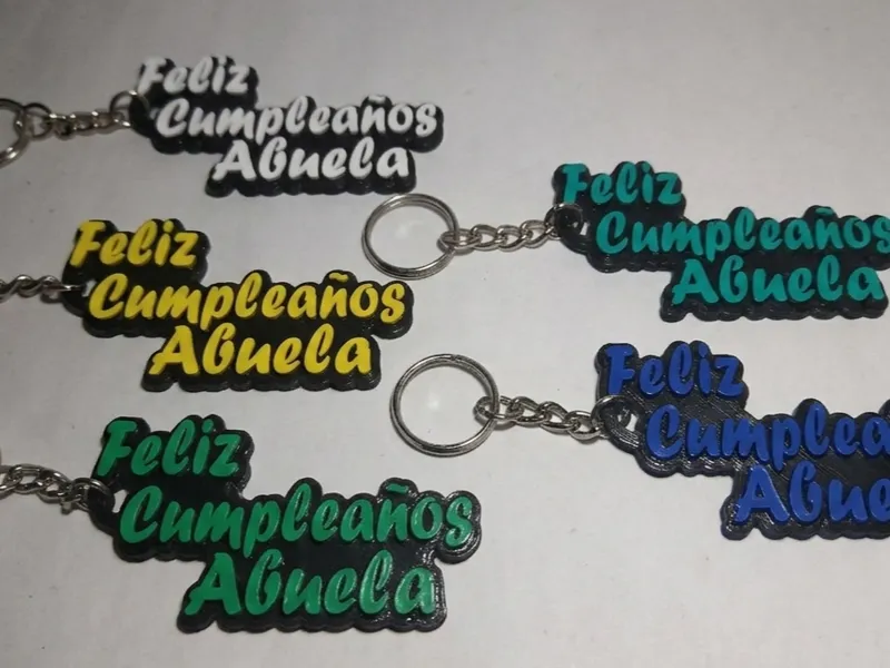 Llavero Feliz Cumpleaños Abuela