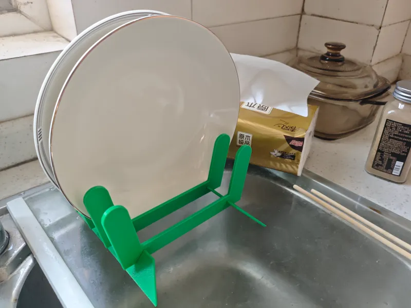 桌面碗架 盘子沥水 拼装版快速打印 强度高 dish rack