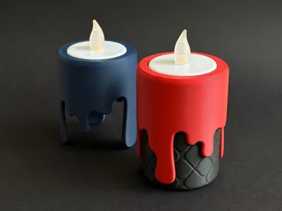 Yet another dripping tealight holder (38 mm)
