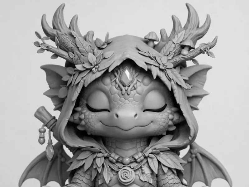 dragon druide chibi