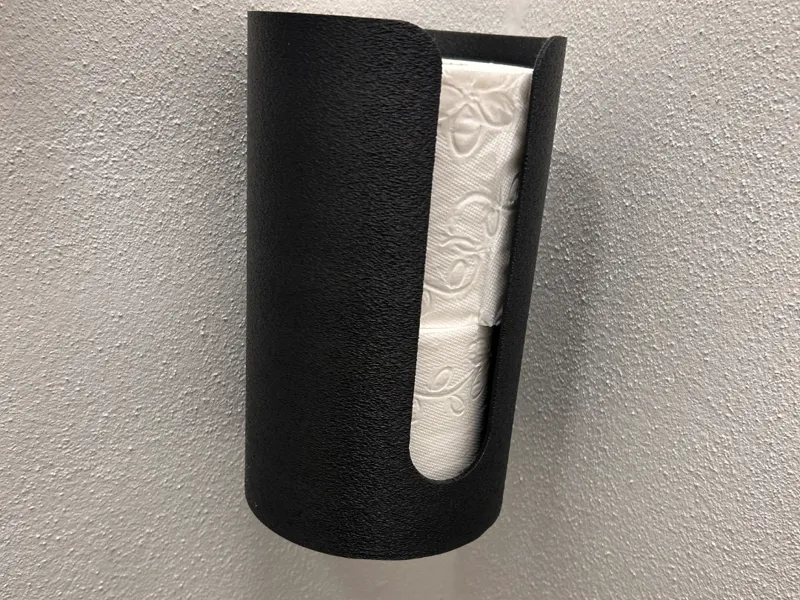 Toilet roll holder for wall mounting