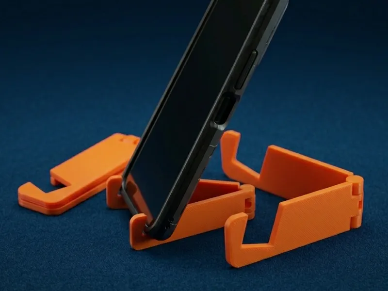 Foldable Phone Stand  Print‑in‑Place Customizable 