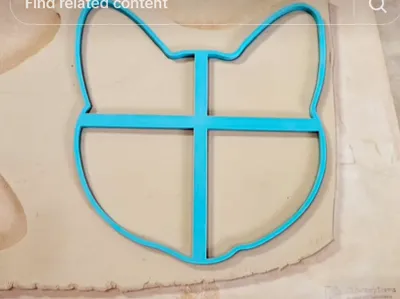 Cat Cookie Cutter for Pottery  Ceramics 9.5 inches