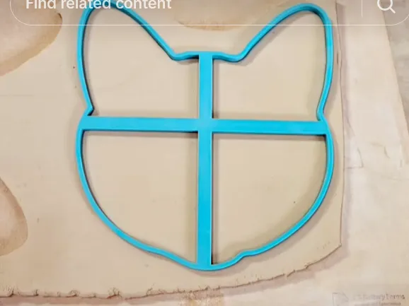 Cat Cookie Cutter for Pottery  Ceramics 9.5 inches