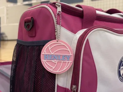 Volleyball Keychain
