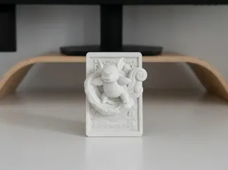 3D Wartortle Card