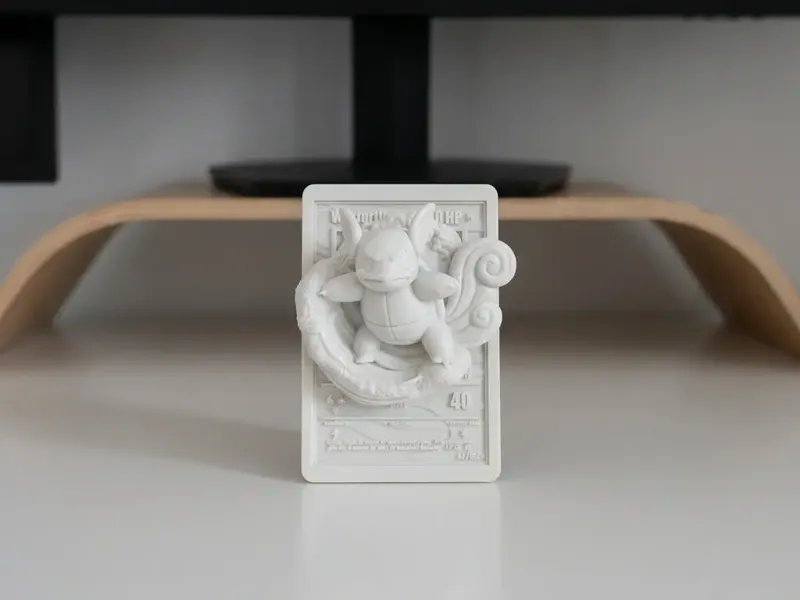 3D Wartortle Card