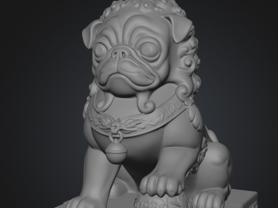 Male Pug Foo Dog