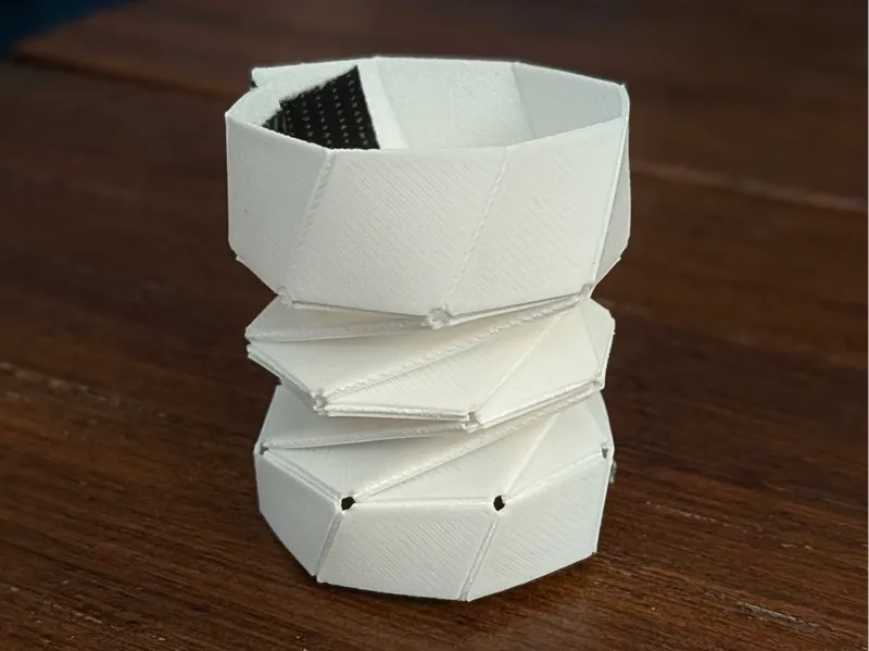Bistable origami spring
