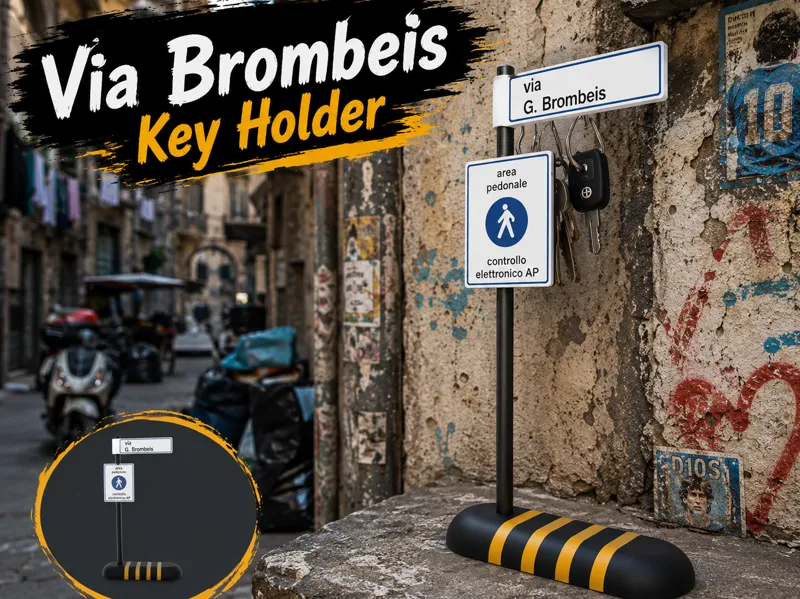 Via Brombeis Key Holder – Italian Meme Edition