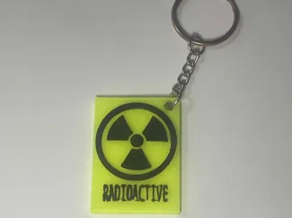 Radioactive Keychain