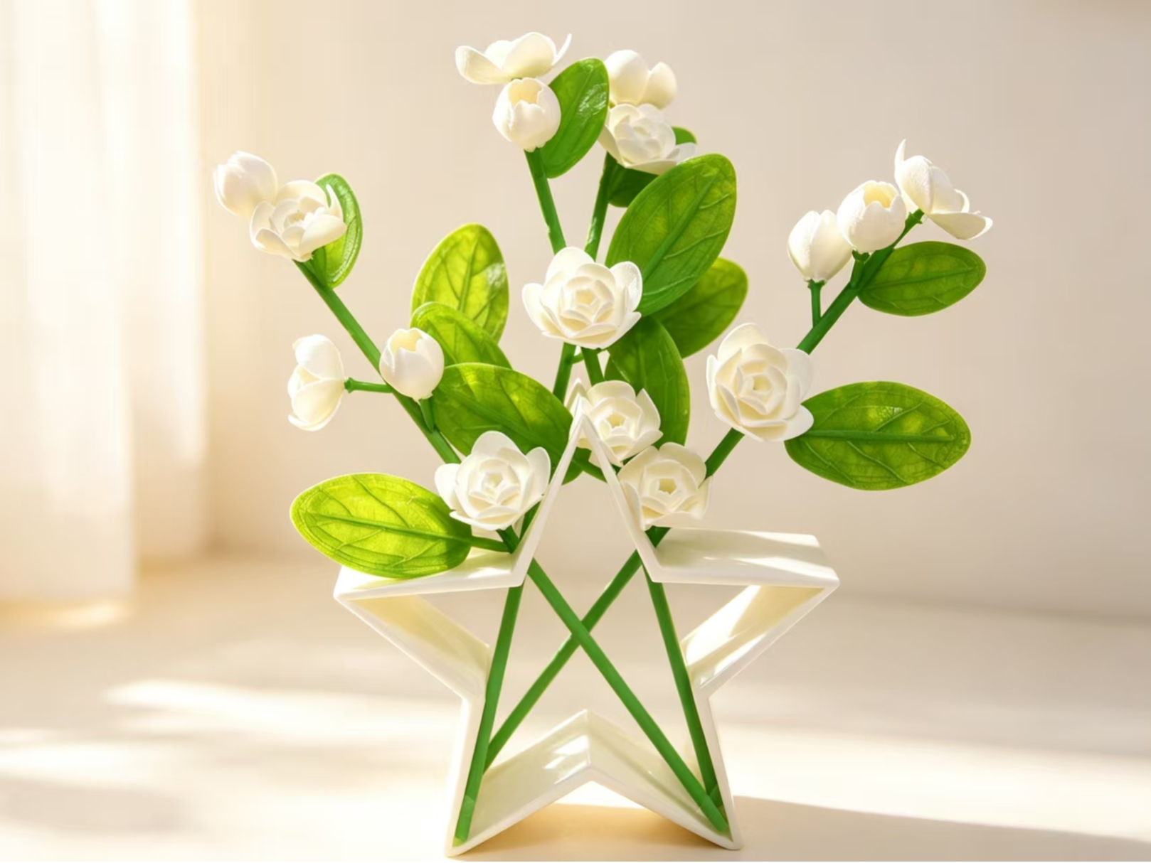 茉莉花 星芒茉莉摆件