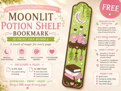 Moonlit Potion Bookmark