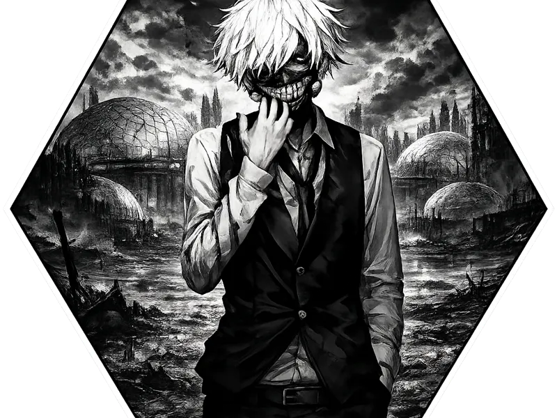 Plaque Murale 3D Ken Kaneki