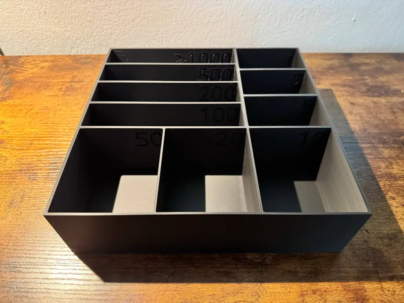 CZK Cash Drawer / Organizer – Coins & Banknotes