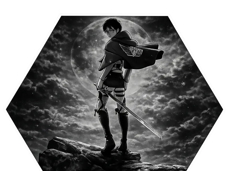 Plaque Murale 3D Eren Yeager