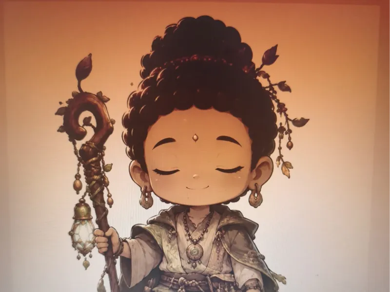 bouda chibi debout