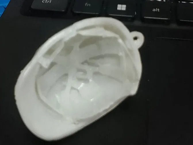 casco de proteccion llavero